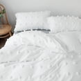 thumbnail image 2 of Ensemble Housse de Couette Maison Solide Housse de Couette Nordique Housse de Couette Lit Jumeau Ensemble Housse Lin Polyester, 2 of 5