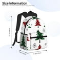 thumbnail image 2 of Yield Buffalo Plaid Christmas Trees Print Backpack for Women Men, Lightweight Casual Travel Daypack, Classic Basic College Backpack, Middle School Bag, 2 of 5