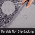 thumbnail image 4 of CPDD Premium Bathroom Rug Non Slip Fluffy Bath Mat, Incredibly Soft Comfortable, Extra Thick, Water Absorbent, Shaggy Floor Mats, 31.5 x 19.8 Inches, Gray Grey 31.5 x 19.8 Inch, 4 of 7