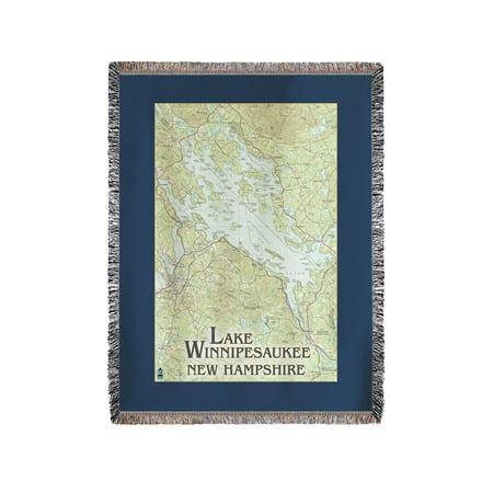 60x80 Super Plush Throw (Lake Winnipesaukee, New Hampshire - No Icons - Lantern Press Artwork (60x80 Woven Chenille Yarn)