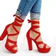 thumbnail image 1 of Zapatillas Plataforma Lazo Cruzado Berry Shoes Premium Berry 7443, 1 of 3