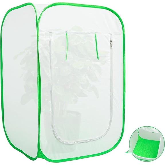 Ebaokuup35 x 35 x 59 Inch Pop Up Winter Frost Plant Cover, Gardening Plants Freeze Protection Tent, Warm Plant Protector Enclosure for Snow Frost Protection Indoor & Outdoor