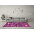 thumbnail image 3 of Ahgly Company Indoor Rectangle Abstract Pink Modern Area Rugs, 5' x 8', 3 of 4