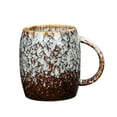 thumbnail image 1 of Qeeadeea/Large Capacity Blue Ceramic Mug Porcelain Cup 450ml/16oz-White, 1 of 6
