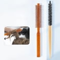 thumbnail image 3 of Mini rollo de cepillo redondo de madera/peines para el cabello/Herramienta de peinado/cepillo de pelo rizador profesional para peinado de cabello riza, 3 of 6
