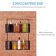 thumbnail image 4 of GOOHOCHY 1 estante de baño sin perforaciones, estante de almacenamiento de hierro para baño, inodoro, cocina, montado en la pared, 4 of 8