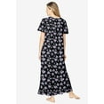 thumbnail image 2 of Dreams & Co. Plus Size Long Floral Print Cotton Gown, 2 of 5