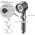 thumbnail image 3 of Filtered Shower Head with Handheld - High Pressure 3 Spray Modes Showerhead with Filters, Replaceable Water Softener Filters for Hard Water | Ion Shower Drops Head with Anti-Burst Hose, 3 of 4