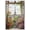 Unframe-style, variant on Paris Eiffel Tower Canvas Wall Art, French Balcony Window View with Red Roses and Pink Flowers, Scenic Romantic Wall Decor for Living Room Bedroom