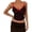 Black, variant on Tops for Women Trendy Lace Bow Patched V Neck Color Bandeau Back Zipper Rugby Shirt for Women,Red,M