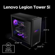 Lenovo Legion Tower 5i AI-Powered Gaming PC - Intel® Core Ultra 7 265F Processor NVIDIA® GeForce RTX 5060 Ti Graphics 16 GB Memory 1 TB Storage 3 Months of PC GamePass
