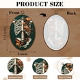 thumbnail image 3 of Canvas Wall Art Vintage Human Skull Skeleton Anatomy Floral Butterfly Medical Medical Oval Framed Canvas Prints Vintage Wall Hanging Decor for Home Decorations 8.6"x11.4", 3 of 7