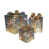Christmas Decoration Lighted Gift Box LED Light Up Present Boxes Ornament Tinsel Boxes Decor