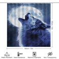 thumbnail image 2 of Wolves in The Moonlight 4 Piece Shower Curtain Sets, Non-Slip Rugs, Toilet Lid Cover And Bath Mat, for Bathroom Decor Set, 72" X 72", 2 of 8