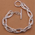 thumbnail image 1 of Para hombres mujeres cadena 925 pulseras de Color plata Noble regalo de boda fiesta joyería de moda regalos de navidad, 1 of 1