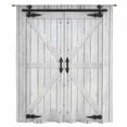 thumbnail image 2 of Farmhouse Wood Grain Sheer Curtains 96 Inches Long, Vintage Country Barn Gate Grey Light Filering Curtains, Privacy Drapes Simi Floor to Veiling Curtain for Living Room Bedroom Large Window Treatment, 2 of 9
