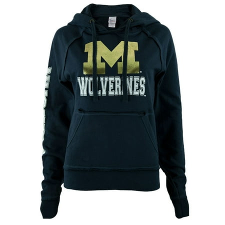 - Michigan Wolverines - Foil Logo Juniors Pullover Hoodie