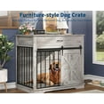 thumbnail image 6 of Multi-Functional 37.8" Dog Crate Furniture with Sliding Barn Door and Storage Drawer, Wooden Indoor Kennel Table for All Size Dogs, 6 of 7