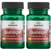 Swanson Quinogel - Hydrosoluble Ubiquinol Coq10 50 mg 30 Sgels 2 Pack