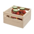 thumbnail image 5 of iDesign, Renewable Wood Collection in Paulownia Wood Storage Bin with Handles, 10" x 10" x 6", 5 of 6