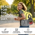 thumbnail image 4 of Jeiento Train 17 Inch Kids Backpack Set 4-Piece Lunch Bag Pencil Case Water Bottle Holder Lightweight Tear-Resistant Large Capacity School Bookbag for Boys Girls Teenagers, Yellow, 4 of 7