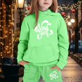 thumbnail image 2 of Toddler Girls Outfit Sets Cuhk Long Sleeve City Place Name Hoodie Top Hoodie Pants Set,2-13Y, 2 of 4