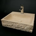 thumbnail image 2 of Eviva Stonie 20 in. Beige Marble Vessel Sink, 2 of 5