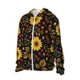 thumbnail image 2 of Easygdp Fall Sunflowers Leaves Lightweight Long Sleeve Sun Shirt Sports long-Sleeved Sun Protective Clothing, Quick Drying Breathable - Medium, 2 of 9