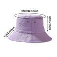 thumbnail image 2 of Ticikt Bucket Hats Unisex Summer Travel Beach Fisherman Cap for Men Women Teens,Color:Purple, 2 of 2