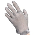 thumbnail image 1 of Guantes Anticorte de de Acero Inoxidable con Hebilla Ajustable en la Muñeca, Guantes de Carnicero Multiusos, Modelo M., 1 of 5