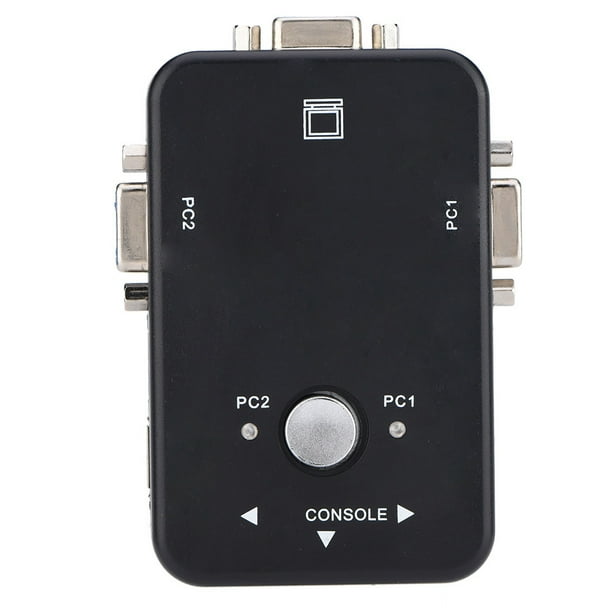 2/4 Puertos Conmutador KVM VGA Conmutador Manual Adaptador de conmutador de Intercambio de Video USB 2.0 para Dos, Win3X, Win95 / 98 / 98SE / 2000 / ME/X(2 Puerto) Unbranded DS02220-01