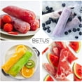 thumbnail image 6 of Betus 100Pcs Ice Pop Bags - 4x12 Inch Clear Disposable Freeze Pop Sleeves with Funnel, Plastic Ice Candy Tubes for DIY, Homemade Frozen Treats, Juice, Yogurt, Icy Sticks, Summer Party Supplies, 6 of 6
