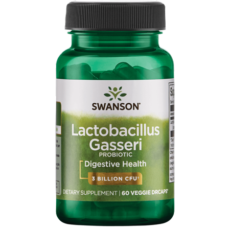 Naturally 60 Vegetable Capsules - Swanson Lactobacillus Gasseri Probiotic Vegetable Capsules, 3 Billion CFU, 60 Ct