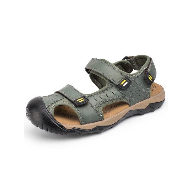 Tanleewa Men's Waterproof Hiking Sandals Closed Toe Water Shoes