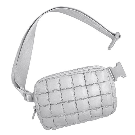 Btomtd Mini Versatile Plaid Shoulder Bag, Multi-Functional Crossbody Bag and Waist Pack, Compact and Multi-Purpose Carry-All, Casual Handbag and Purse, Gray