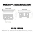 thumbnail image 6 of Audoc 2 pack Clipper Blade for Andis T Outliners Trimmer, Gtx Trimmer, 6 of 6