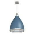 thumbnail image 5 of Hunter - Bluff View 3-light Indigo Blue, Medium Size Pendant Light, Dimmable, Casual Style, Bell Shaped, for Bedrooms, Dining, Living Rooms - 19217, 5 of 8
