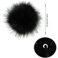 thumbnail image 2 of 12 Pieces Faux Fur Pom Pom Balls Fur Fluffy Pompom Ball with Elastic Loop for Hats Shoes Scarves Gloves Scarves Bag Key Chain Charms Accessories, 2 of 6