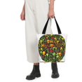 thumbnail image 4 of Goofa Happy Halloween Floral Pattern Tote Bags,Large Capacity Bag,Beach Tote with Zipper Closure, Large Capacity and Foam Padding, 4 of 6