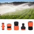 thumbnail image 4 of Plastic Garden Hose Connector Set, G1/2" ABS Quick Release Connect Garden Irrigation Watering Tube Joint For PVC Water Pipe, Set Of 5, 4 of 8