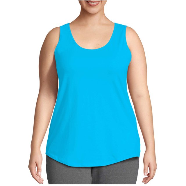 Boovnll Débardeurs pour Femmes, Mode Grande Taille, Col Rond, Sans Manches, T-Shirt Ample, Débardeur pour Femmes