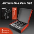 thumbnail image 2 of A-Premium 3x Ignition Coil Pack and 6x Iridium Spark Plugs Compatible with Kia Sedona 2002-2005 & Hyundai XG300 2001, XG350 2002, 3.0L 3.5L, 2 of 8