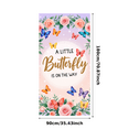 thumbnail image 3 of Floral Decoration Butterfly Baby Shower Banner Colorful Design for Pregnancy Announcement Gender Reveal Garden Party, 3 of 7