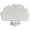 White, variant on CozeLy Bird Perches for Cage Natural Wood Cloud Shape Parrot Stand Grinding Platform Washable with Screw Lock for Nail Care and Bird Cage Accessories