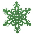 thumbnail image 1 of Agiferg Tapis de Boisson de Noël Rouge Vert Flocon de Neige Rouge Vin Thé Café Nœud 4 Pcs, 1 of 1