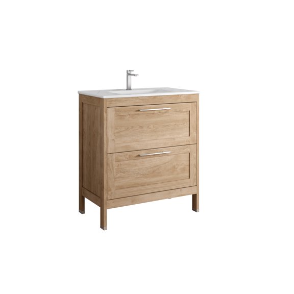 DAX Lakeside Engineered Wood Single Vanity, 32", Oak