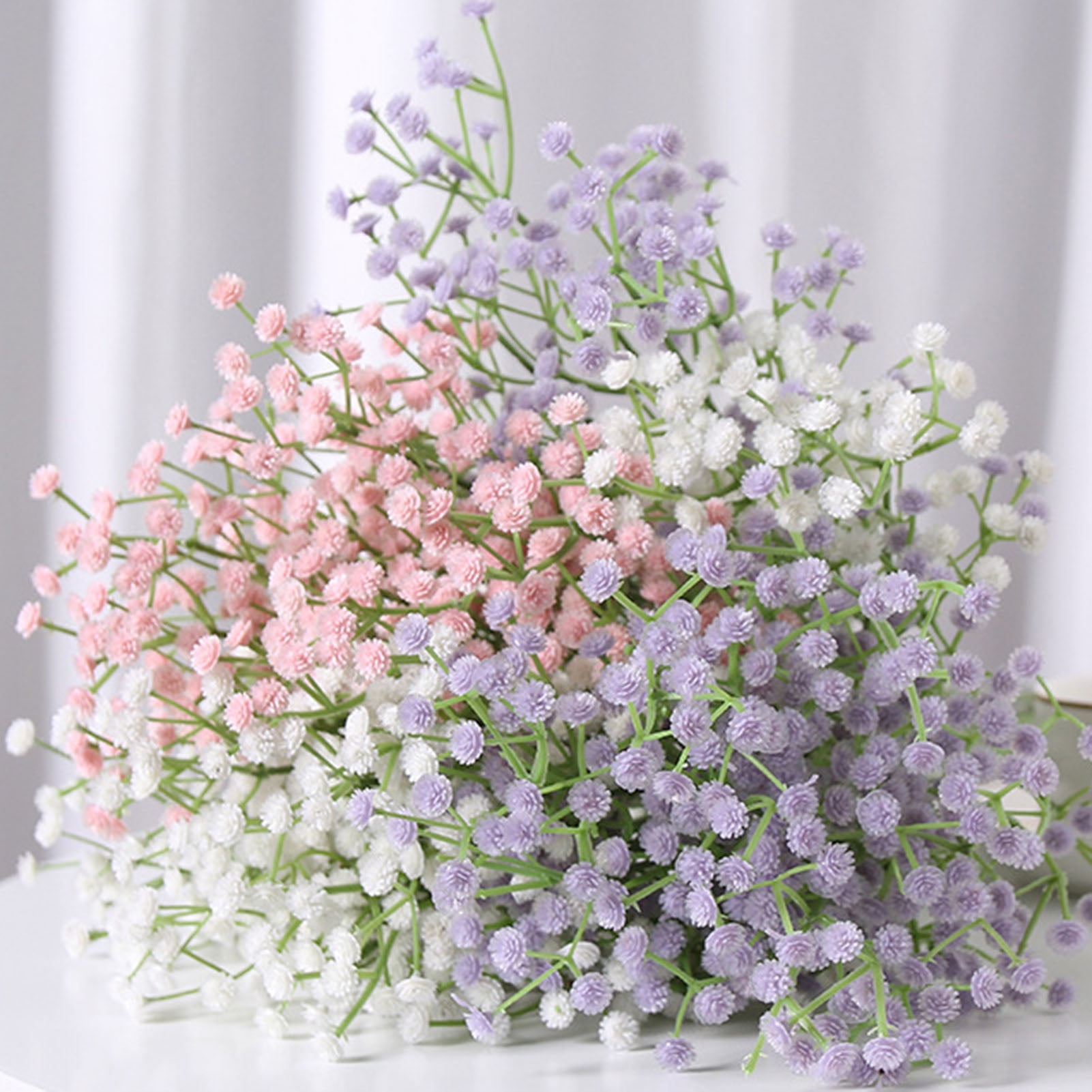 Wedding Decor Real Touch Long Stem White Gypsophila Fake Baby Breath -  China Artificial Flower and Baby's Breathe price