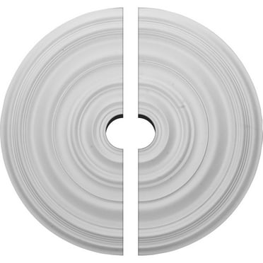 29 1/8"OD x 4"ID x 1 1/2"P Carton Smooth Ceiling Medallion, Two Piece (Fits Canopies up to 9 1/8")