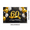 3A, variant on Black Background Glittery 60th Birthday Banner with Golden Balloons and Ribbon Party Decoration Backdrop Photography Props for Birthday Parties Family Gatherings Celebrations Photo Shoots