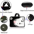 thumbnail image 4 of LSS 15.6 inch Laptop Sleeve Bag Carrying Case Pouch with Handle for 14" 15" 15.4" 15.6" Apple MacBook, Acer, Asus, Dell, Girl with White Rose, 4 of 4